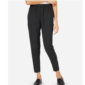 Everlane The Japanese GoWeave Pants Ankle Zip Black 6‎
